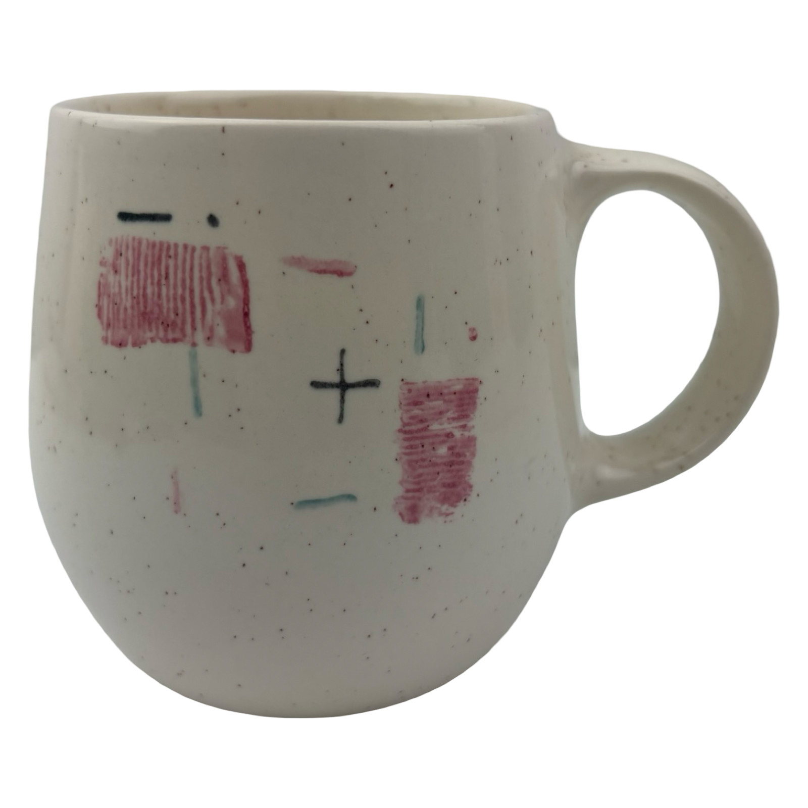 Metlox Tickled Pink Coffee Mug VTG 3 5/8\