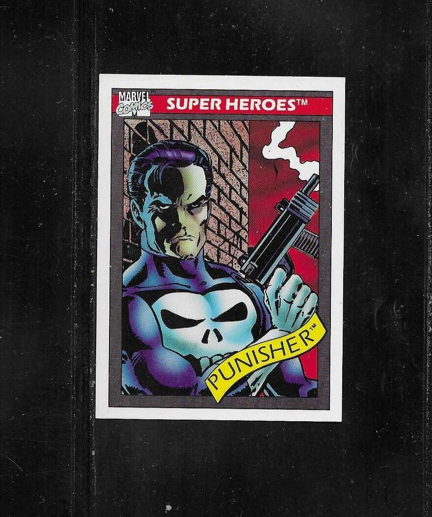 1990 Impel Marvel Card- # 47 - Punisher -NM 1990 Impel Marvel Card- # 47 - Punisher -NM