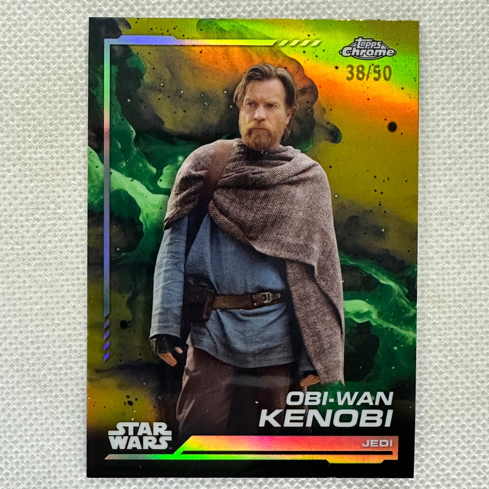 2024 Topps Chrome Star Wars #67 Obi-Wan Kenobi Gold Refractor /50
