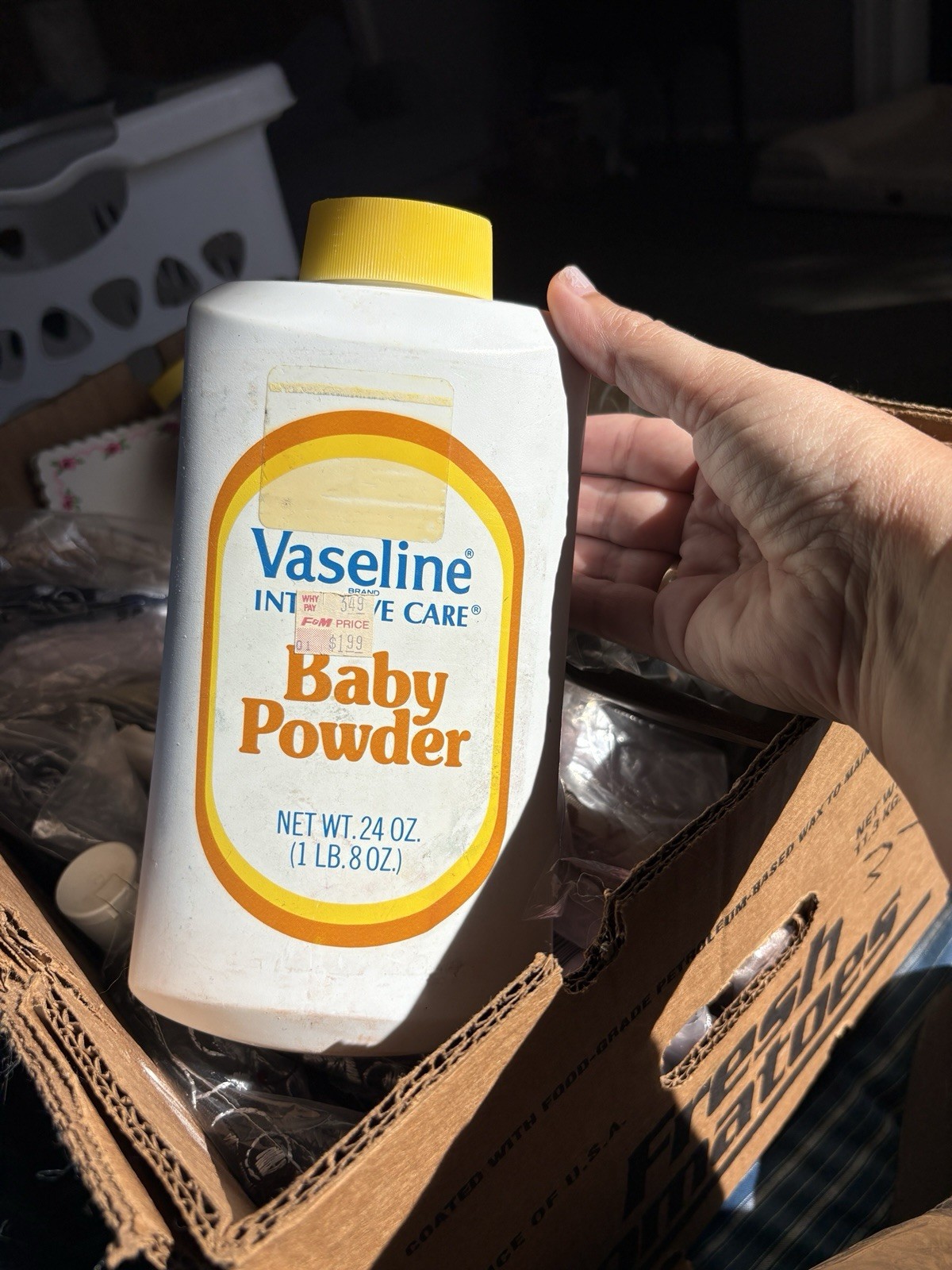 Vintage Vaseline Intensive Care Baby Powder 24oz TALC 90% Full ‘70s Prop Vintage Vaseline Intensive Care Baby Powder 24oz TALC 90% Full ‘70s Prop