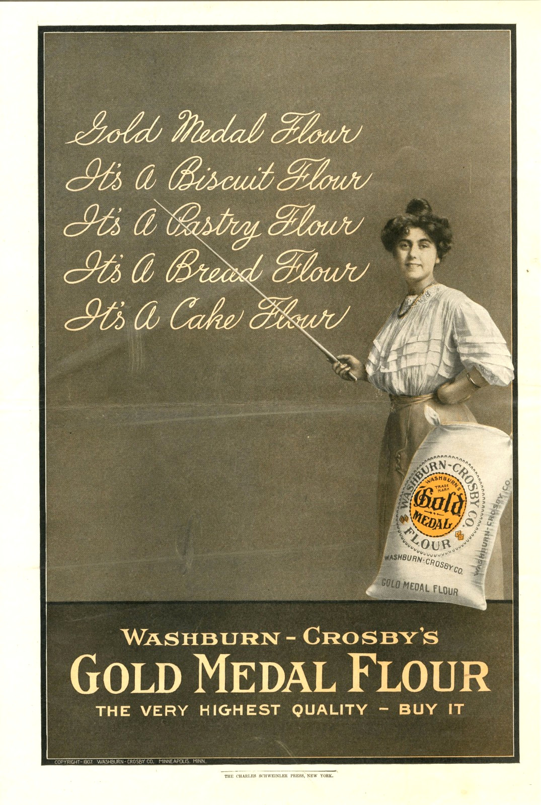 Washburn - Crosby's Gold Medal Flour - 1907 Advertisement