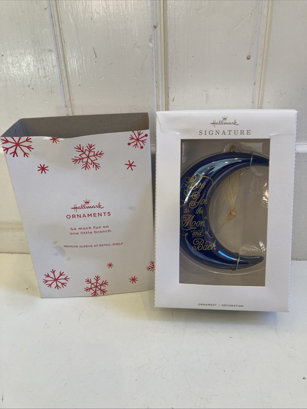 Hallmark Signature  Love You to The Moon and Back Porcelain Ornament
