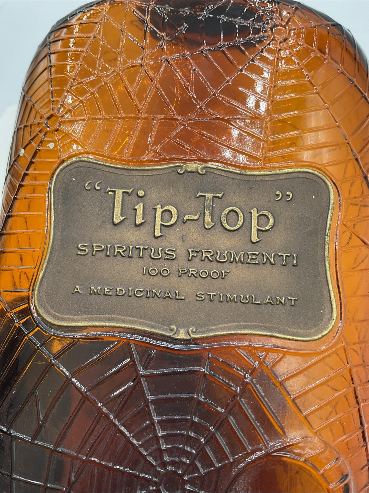 Tip-Top Spiritus Frumenti American Medicinal Spirits AMS Spiderweb Prohibition