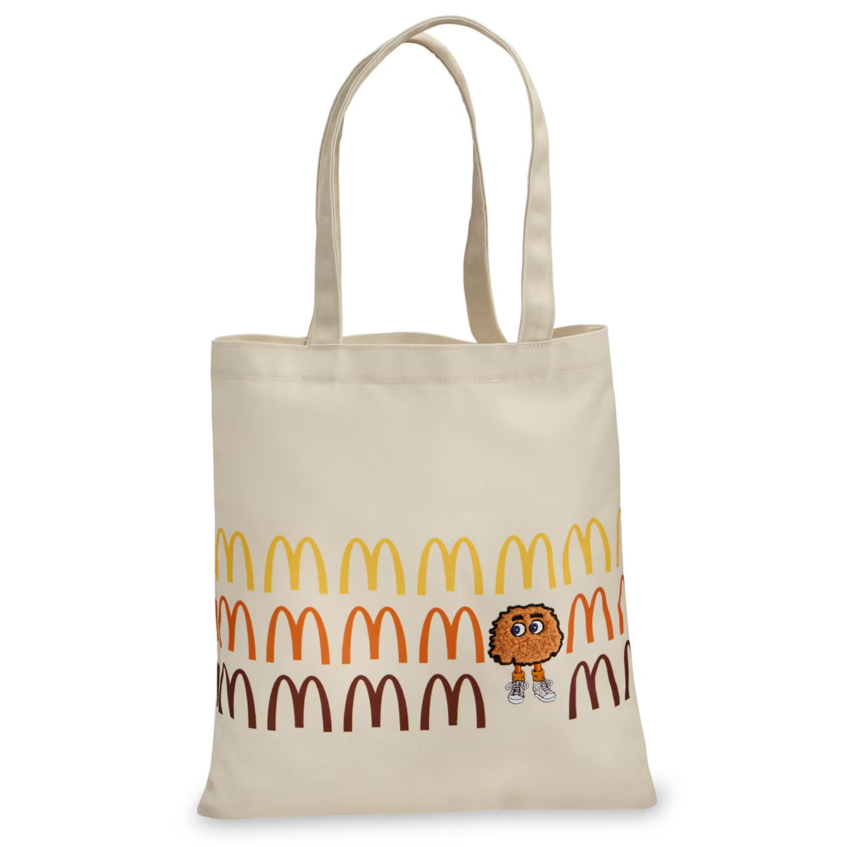 McDonald’s Repeating Retro Golden Arches Fry Guy Patch Tote Bag - NEW McDonald’s Repeating Retro Golden Arches Fry Guy Patch Tote Bag - NEW