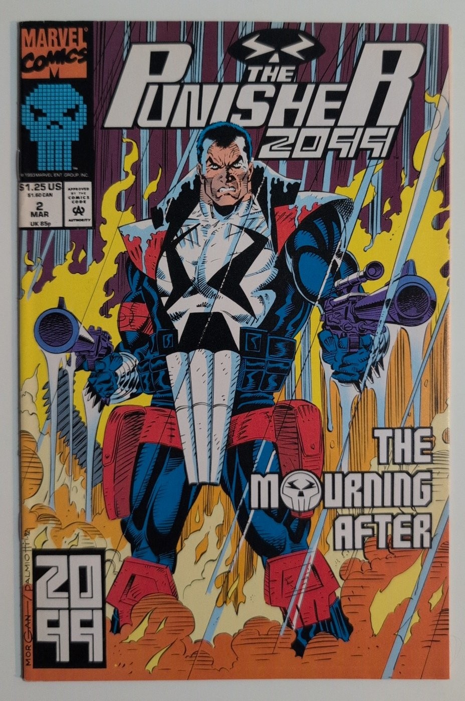 The Punisher 2099 #2 Comic Book Punisher 2099 (Jake Gallows) Marvel Comics 1993 The Punisher 2099 #2 Comic Book Punisher 2099 (Jake Gallows) Marvel Comics 1993