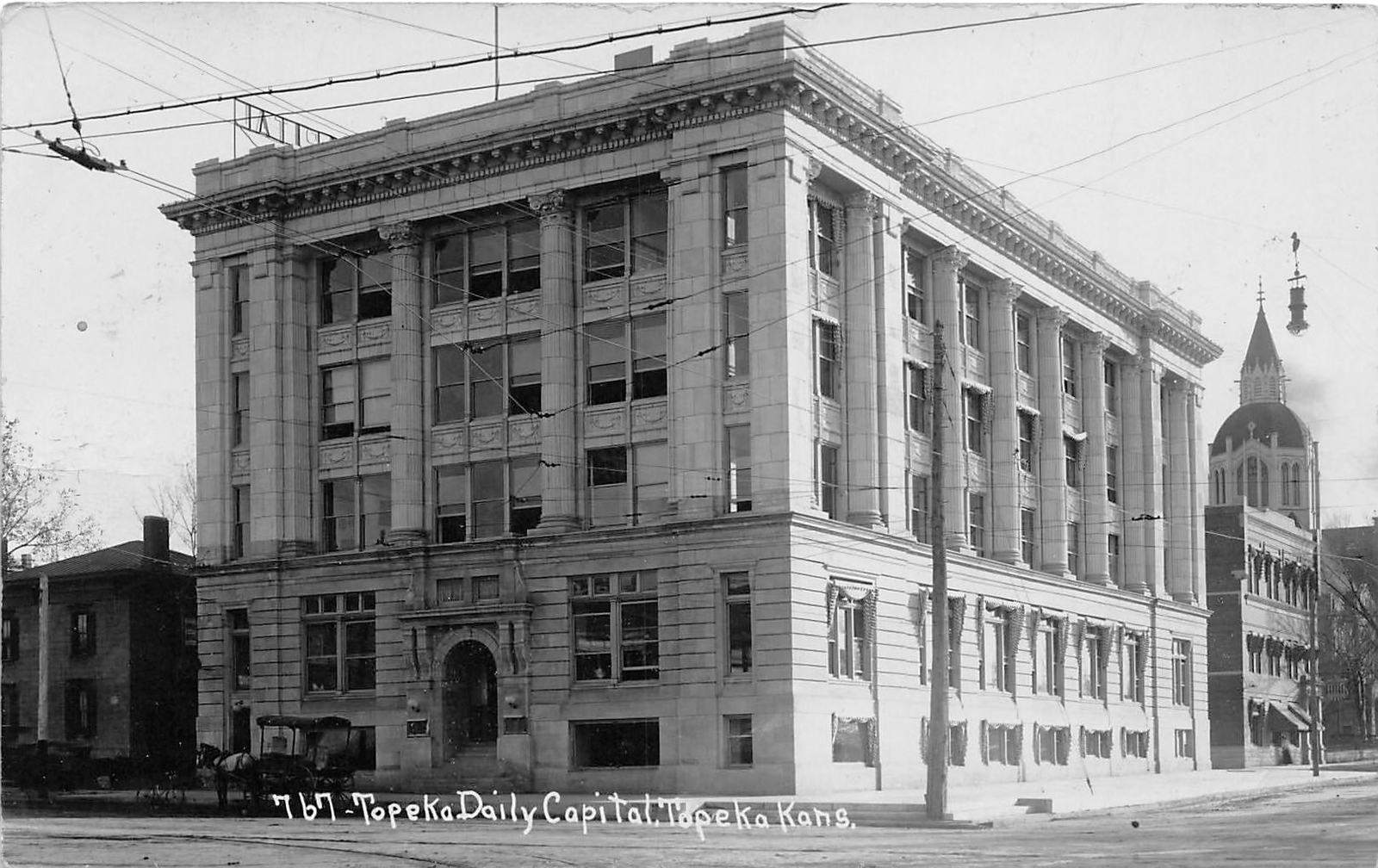 H9/ Topeka Kansas RPPC Postcard 1910 Topeka Daily Capitol Newspaper H9/ Topeka Kansas RPPC Postcard 1910 Topeka Daily Capitol Newspaper