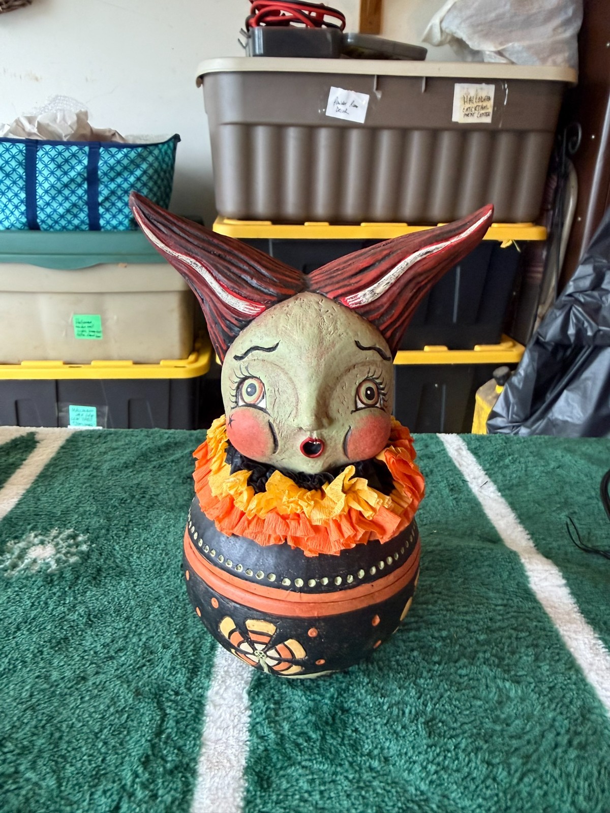 Bethany Lowe Johanna Parker Halloween Frankie’s Bride Candy Bowl Retired 2019