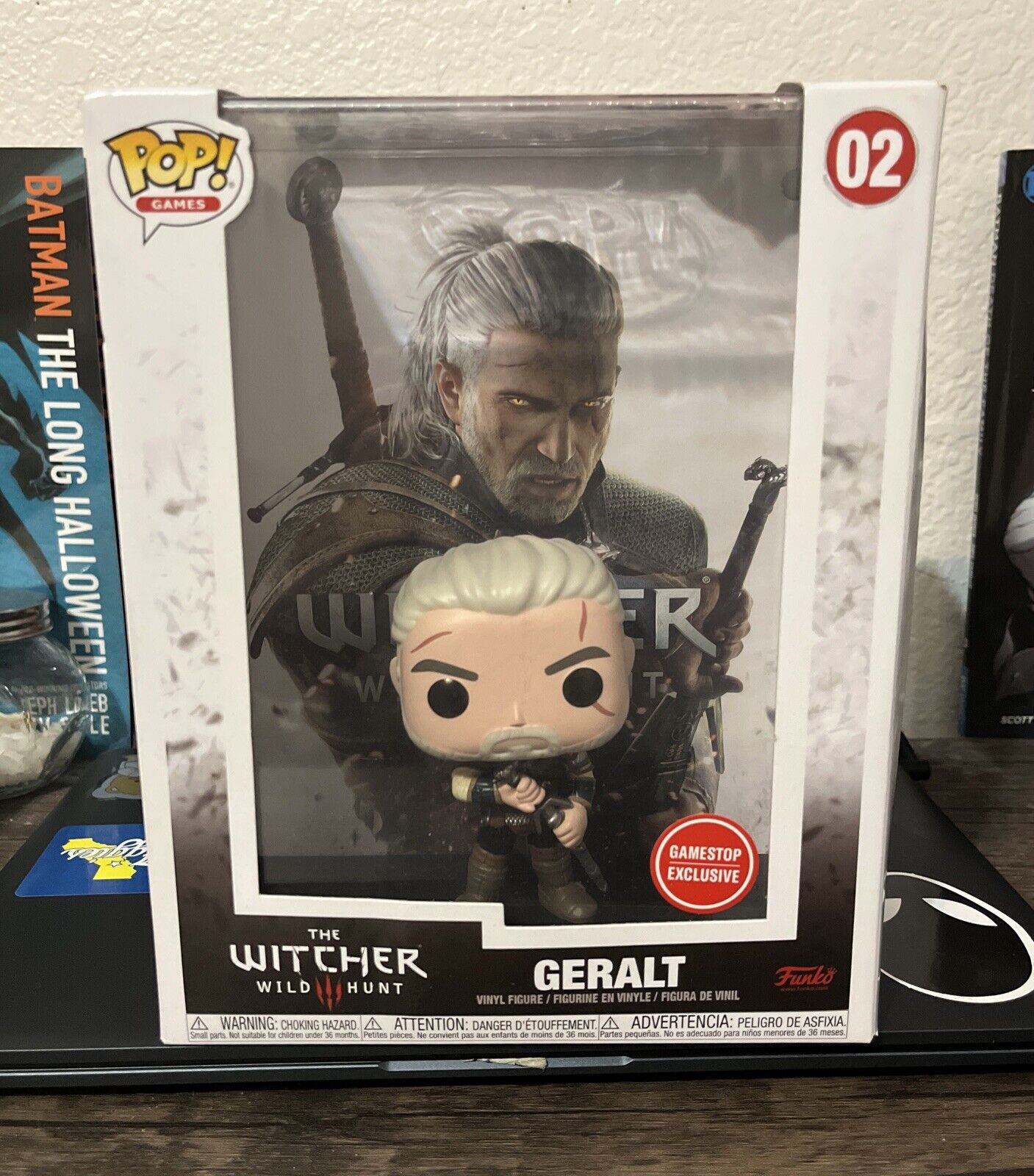 Funko POP Game Cover #02 Geralt Gamestop Exclusive The Witcher 3 (Damaged)