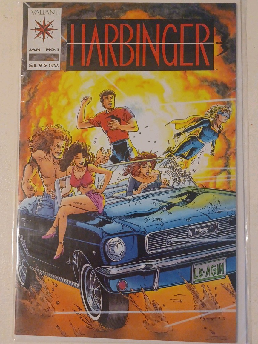 Harbinger #1 Valiant Comics Jan 1992 1st Issue Key Comic Book Acclaim Ad Back