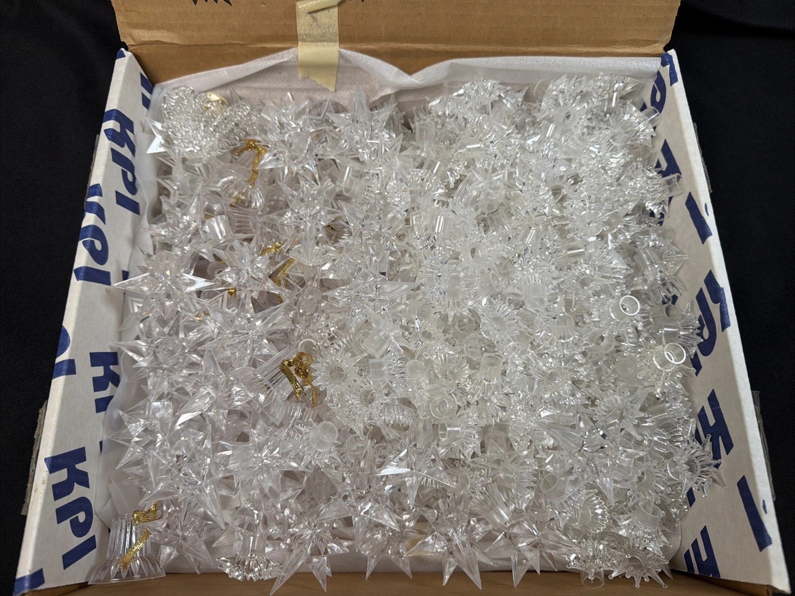 Vintage Clear Plastic Christmas Light Cover Reflectors Atomic Starburst Lot
