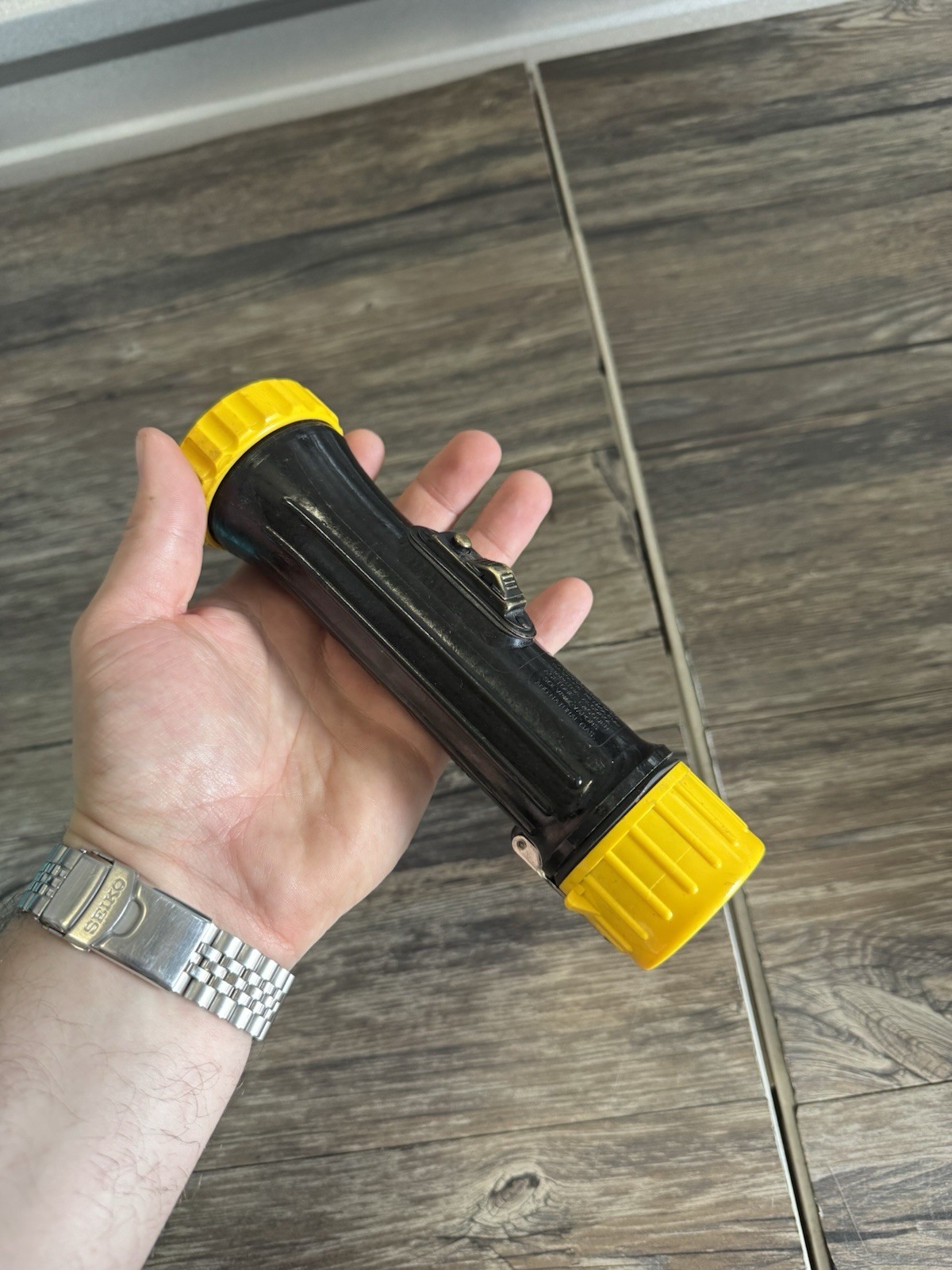 Vintage U.S. Permissible Electric Mining Flashlight Fulton Ind. MSHA 900