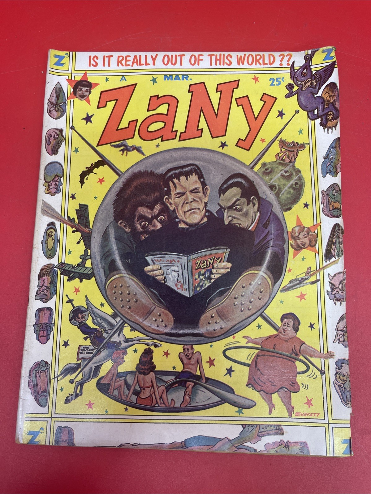 Zany #3 Mar 1959 Vintage Silver Age Humor Comic Magazine 25¢ Carl Burgos