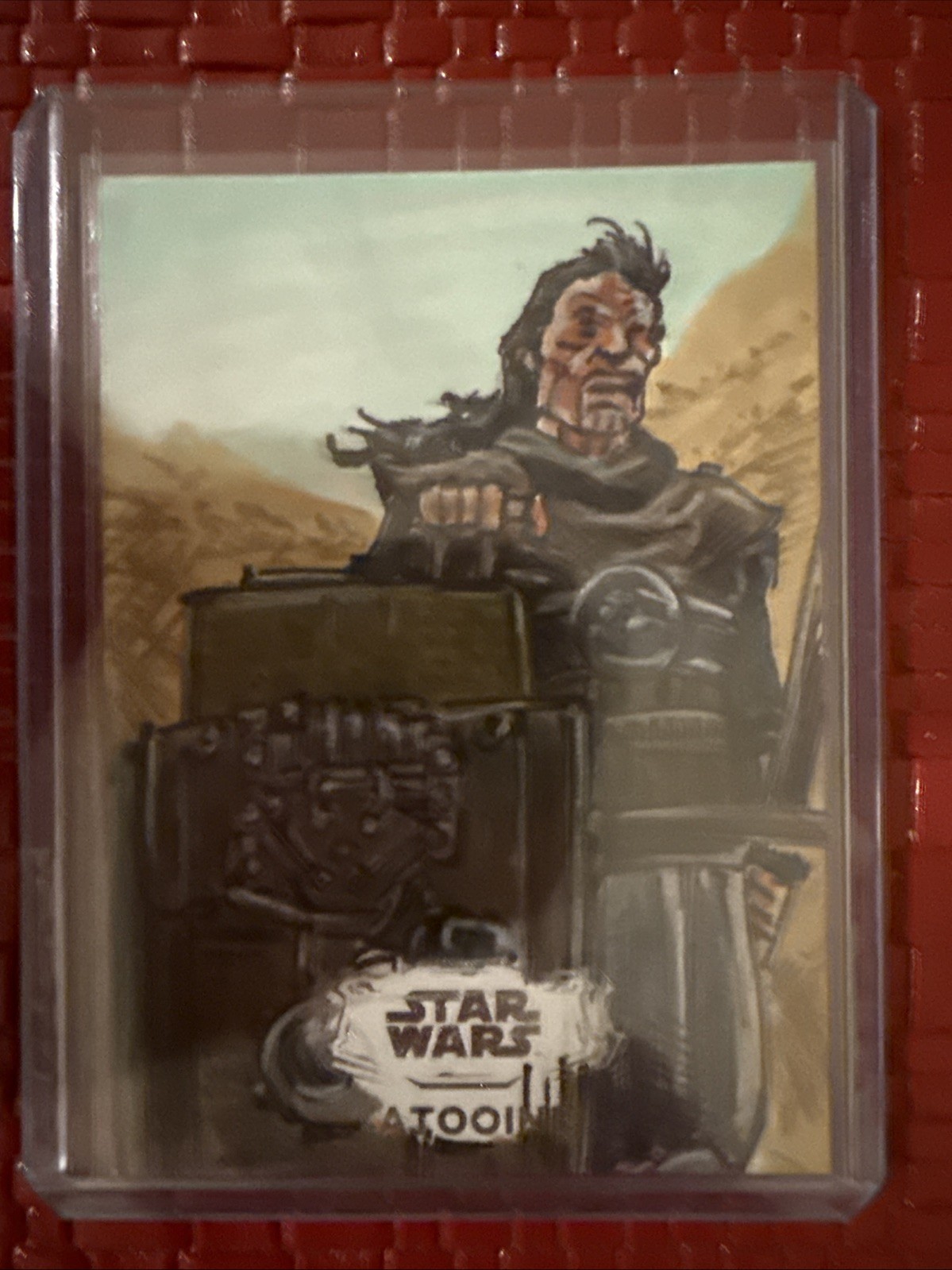 2025 Topps Star Wars Hyperspace 1/1 Sketch of Rancor Trainer Book of Boba Fett