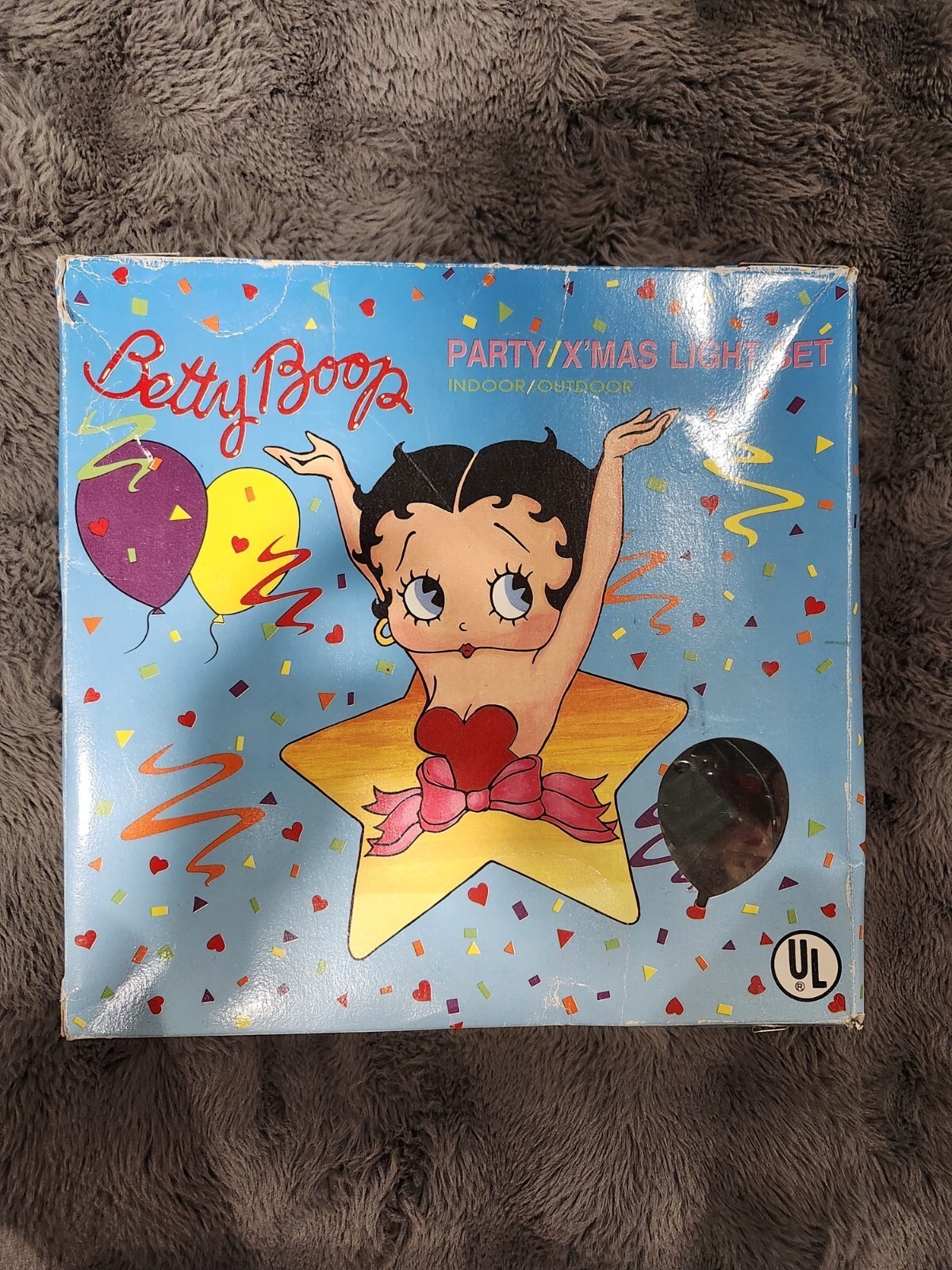 vintage Betty Boop Party/X'mas light set, still in its original box