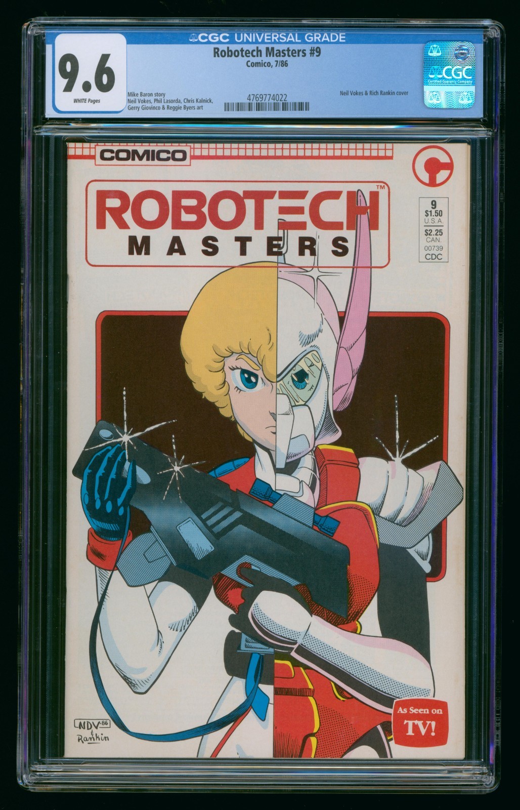 ROBOTECH MASTERS #9 (1986) CGC 9.6 COMICO