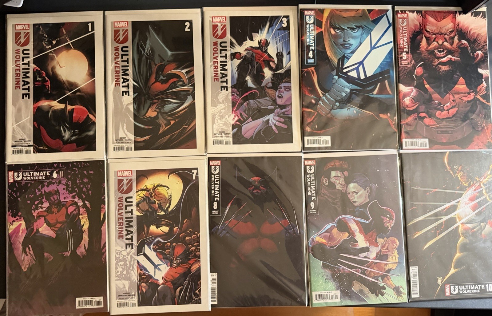 Ultimate Wolverine #1-10 lot. 1st printing, Near mint. See Description