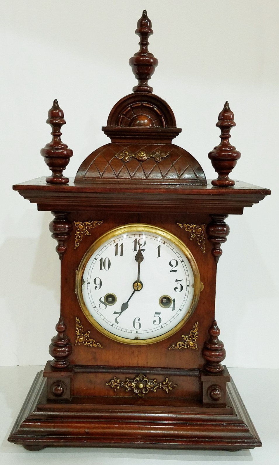 Antique German Junghans Bracket Clock 8-Day, Time/Strike, Key-wind