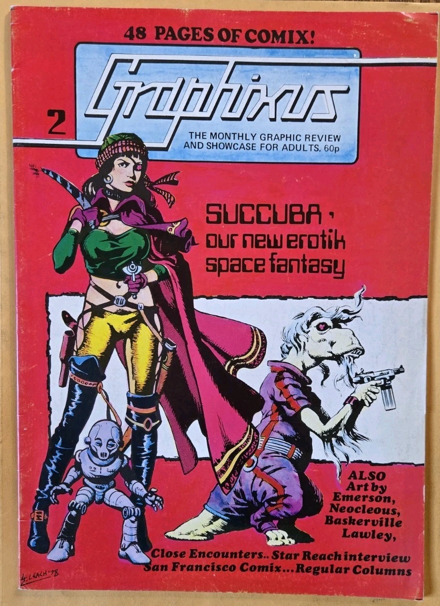 Graphixus #2 New Erotic Space Fantasy, Succubus 48 Pgs 3/78 