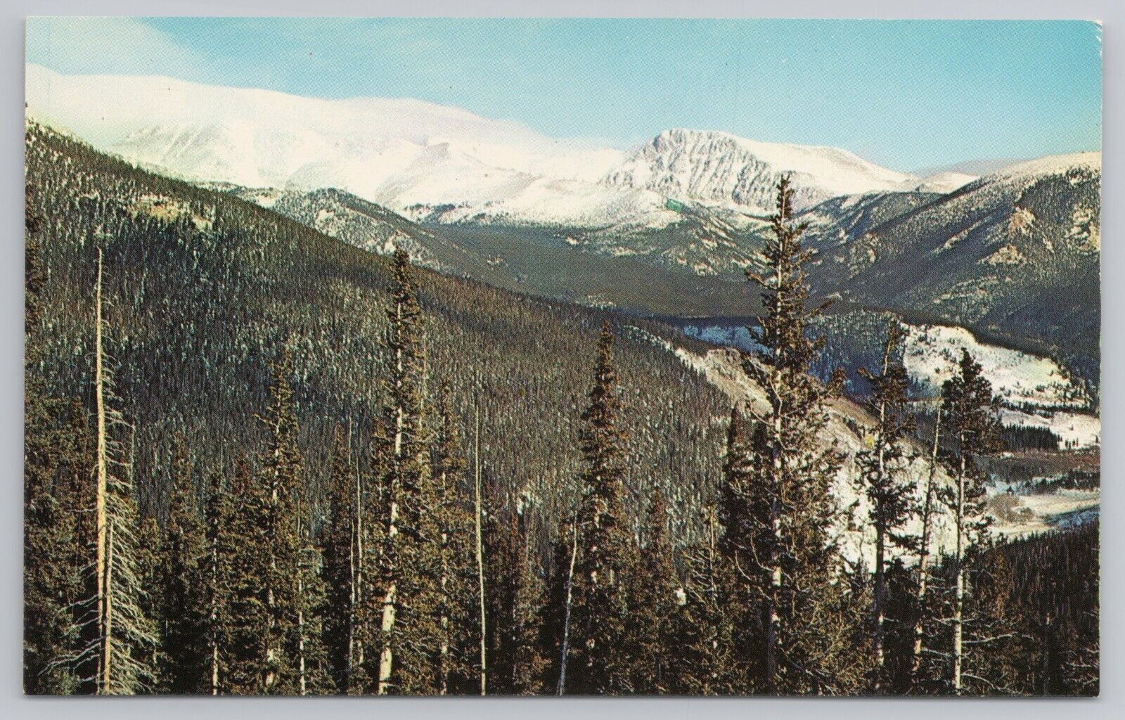 Winter View Mummy Range Rocky Mountain National Park Colorado Scenic Postcard