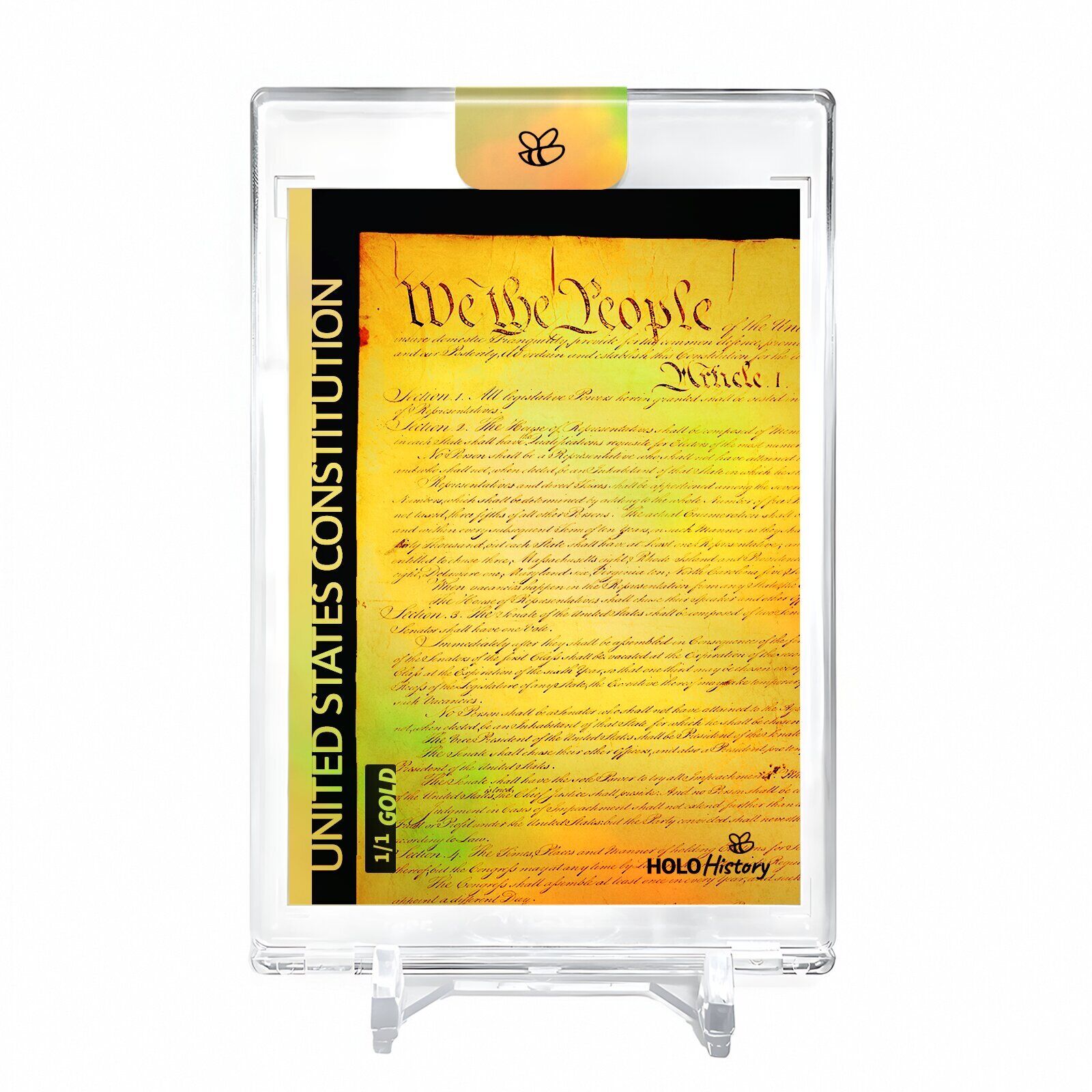 WE THE PEOPLE U.S. Constitution Holo Gold Card 2023 GleeBeeCo #WTUC-G 1/1
