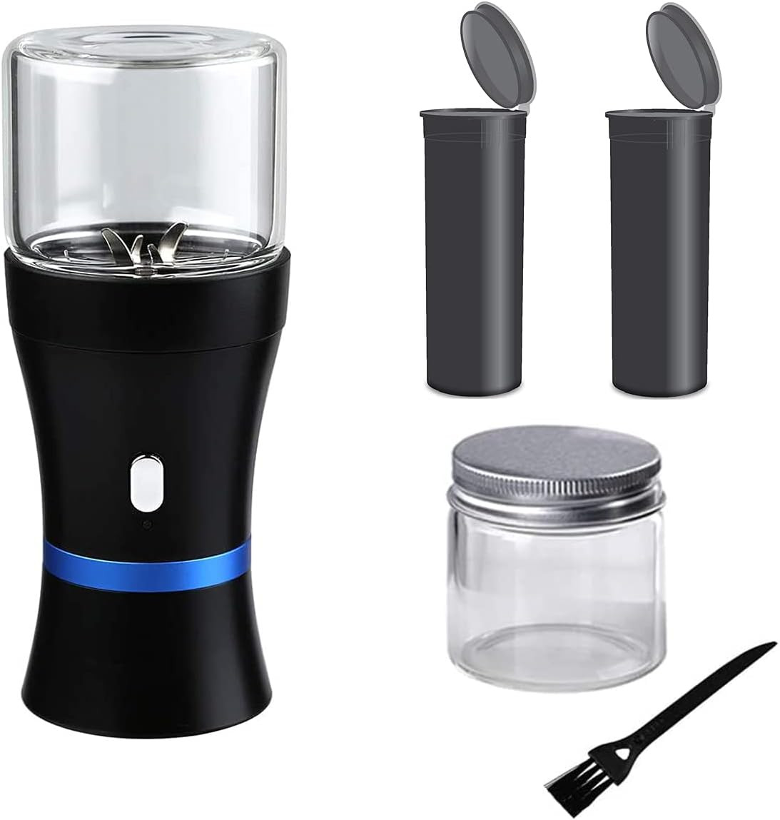 Spacenight Electric Herb Grinder USB Rechargeable Glass Chambers EDC