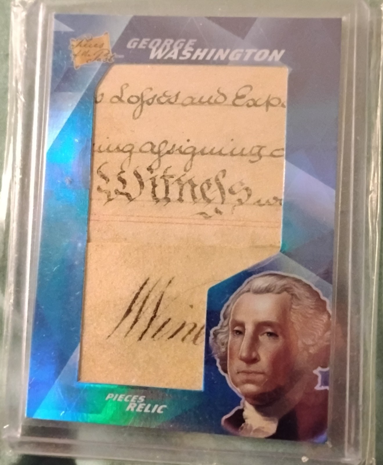 2021 Pieces of the Past George Washington Relic Card #322 Authentic Handwritten