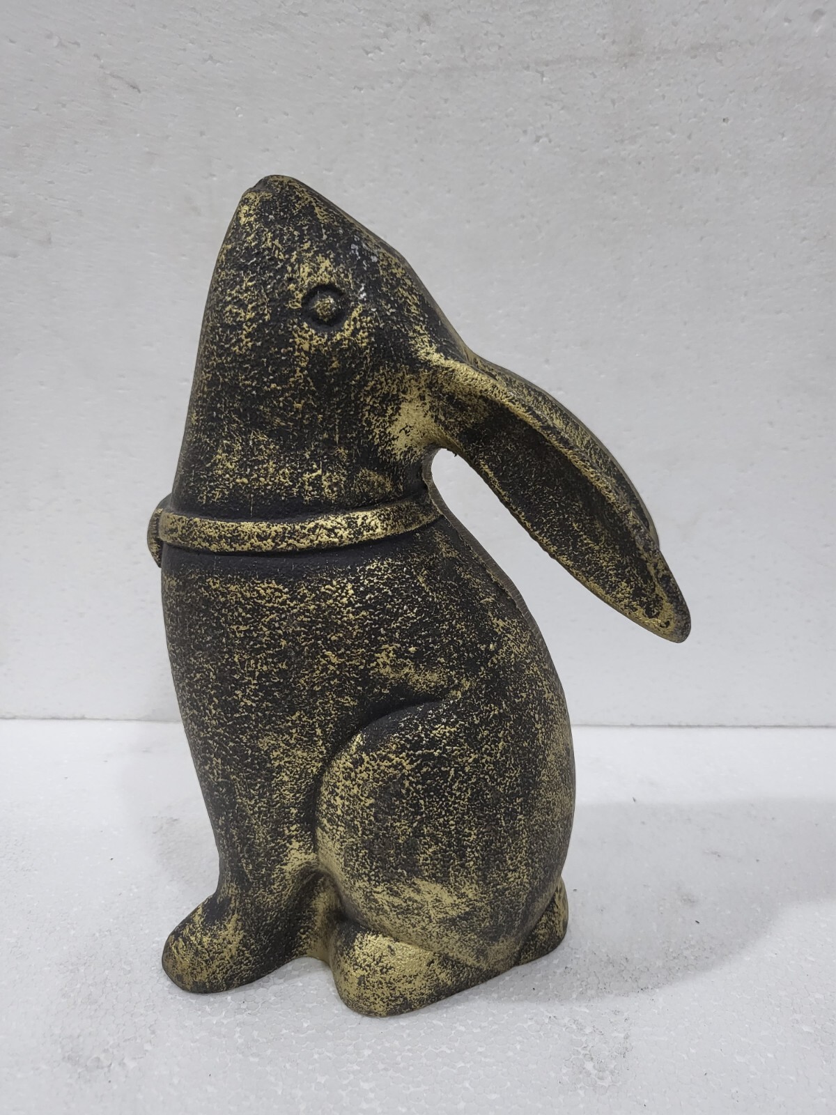 Vintage Big Rabbit Metal Easter Bunny Figurine Statue Antique 9 inches Vintage Big Rabbit Metal Easter Bunny Figurine Statue Antique 9 inches
