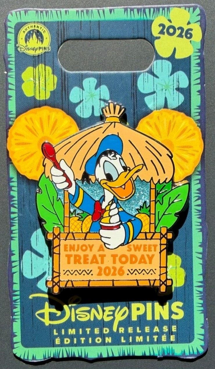 2026 Disneyland Disney Parks Sweet Treats Day Donald Duck LR Pin