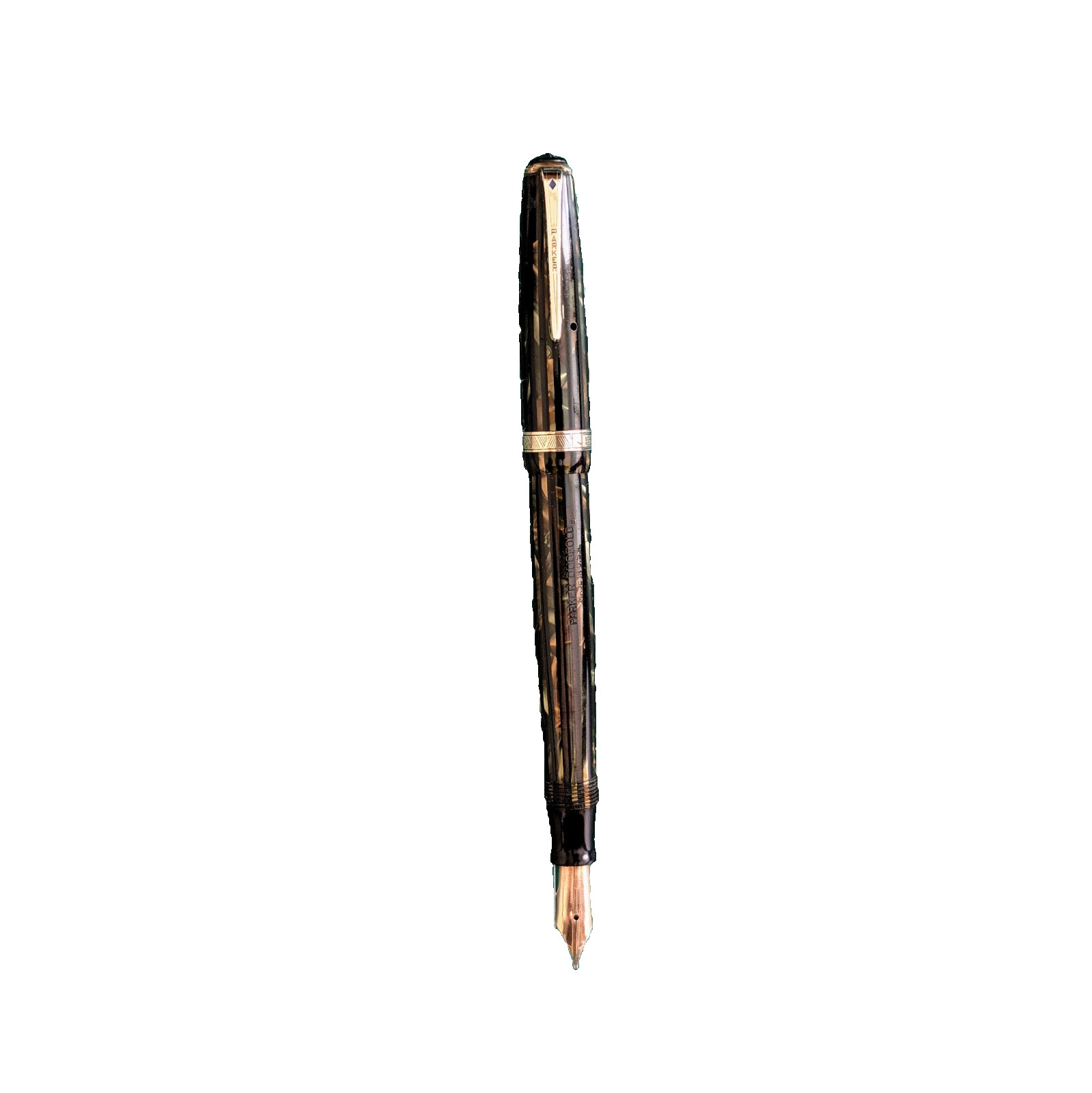 Vintage 1945 Parker Duofold Vacumatic Fountain Pen 14K Gold Fine Nib Restored Vintage 1945 Parker Duofold Vacumatic Fountain Pen 14K Gold Fine Nib Restored