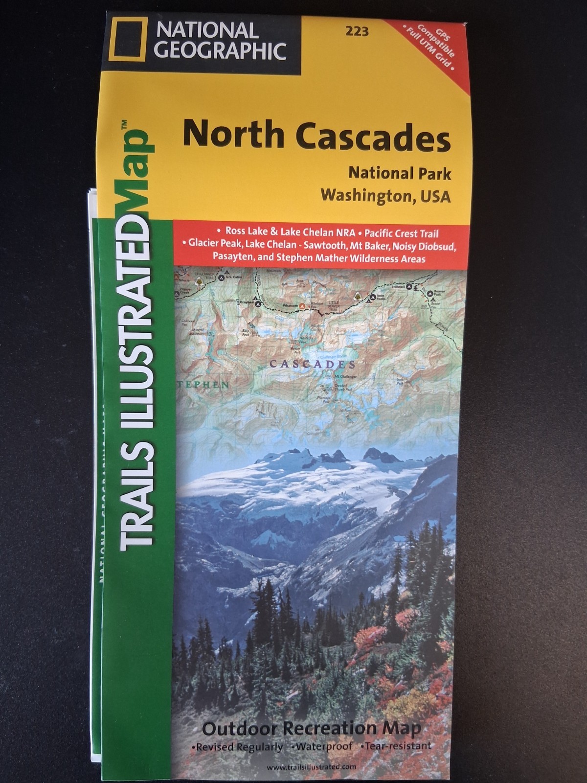 National Geographic: North Cascades National Park trail map National Geographic: North Cascades National Park trail map
