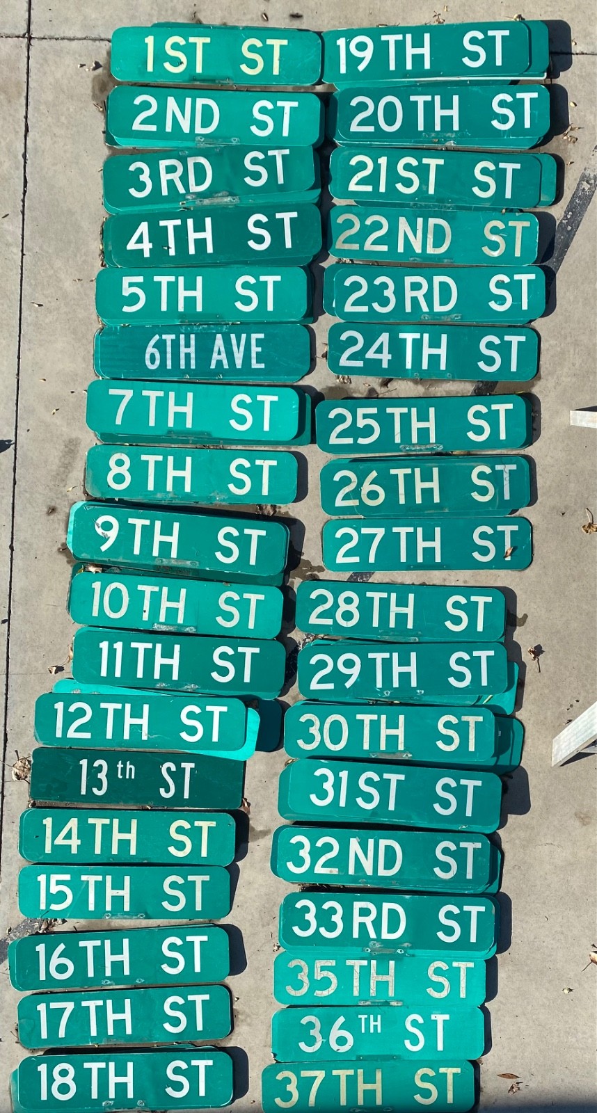 Vintage retired street signs from Durango your choice 6x30 inches 2-sided Vintage retired street signs from Durango your choice 6x30 inches 2-sided