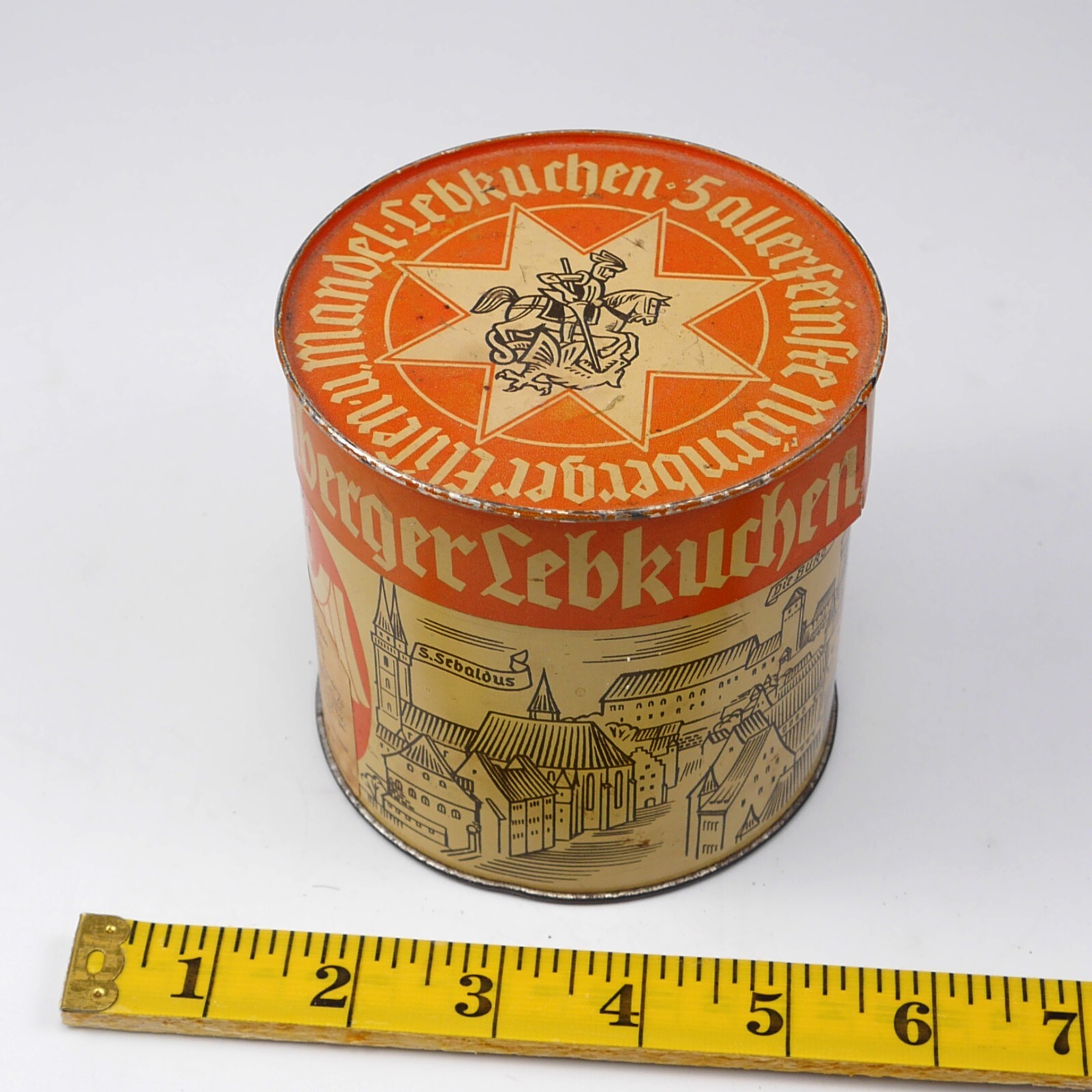 VTG Haeberlein Metzger Germany - Nurnberg Joris and the Dragon Design tin Can