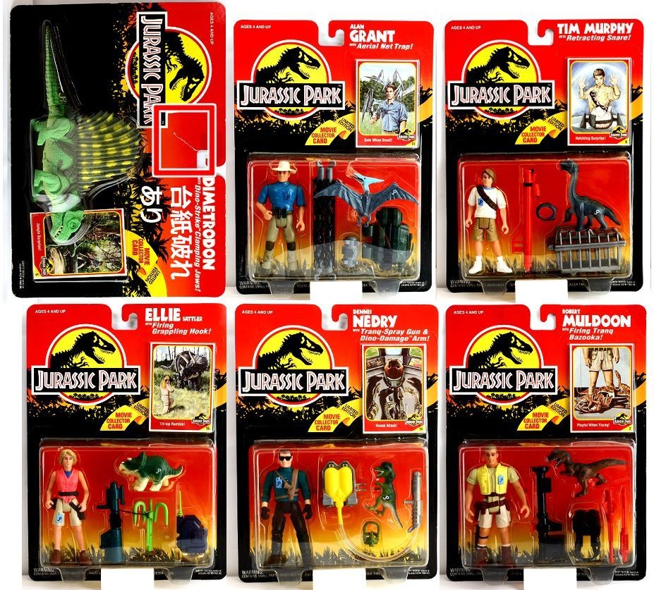 [Unopened] Kenner Jurassic Park 1994 Kenner Jurassic Park 6-piece figure set