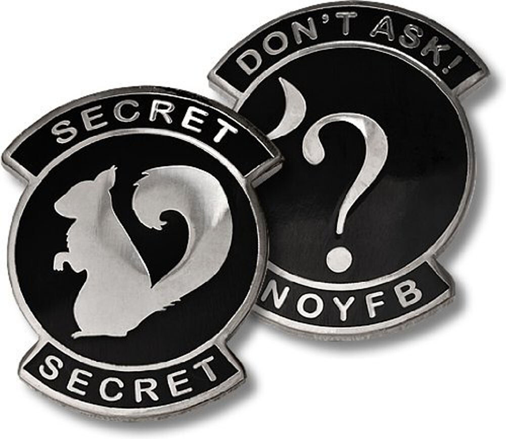 NEW USAF Don\'t Ask Secret Squirrel NOYFB Challenge Coin 