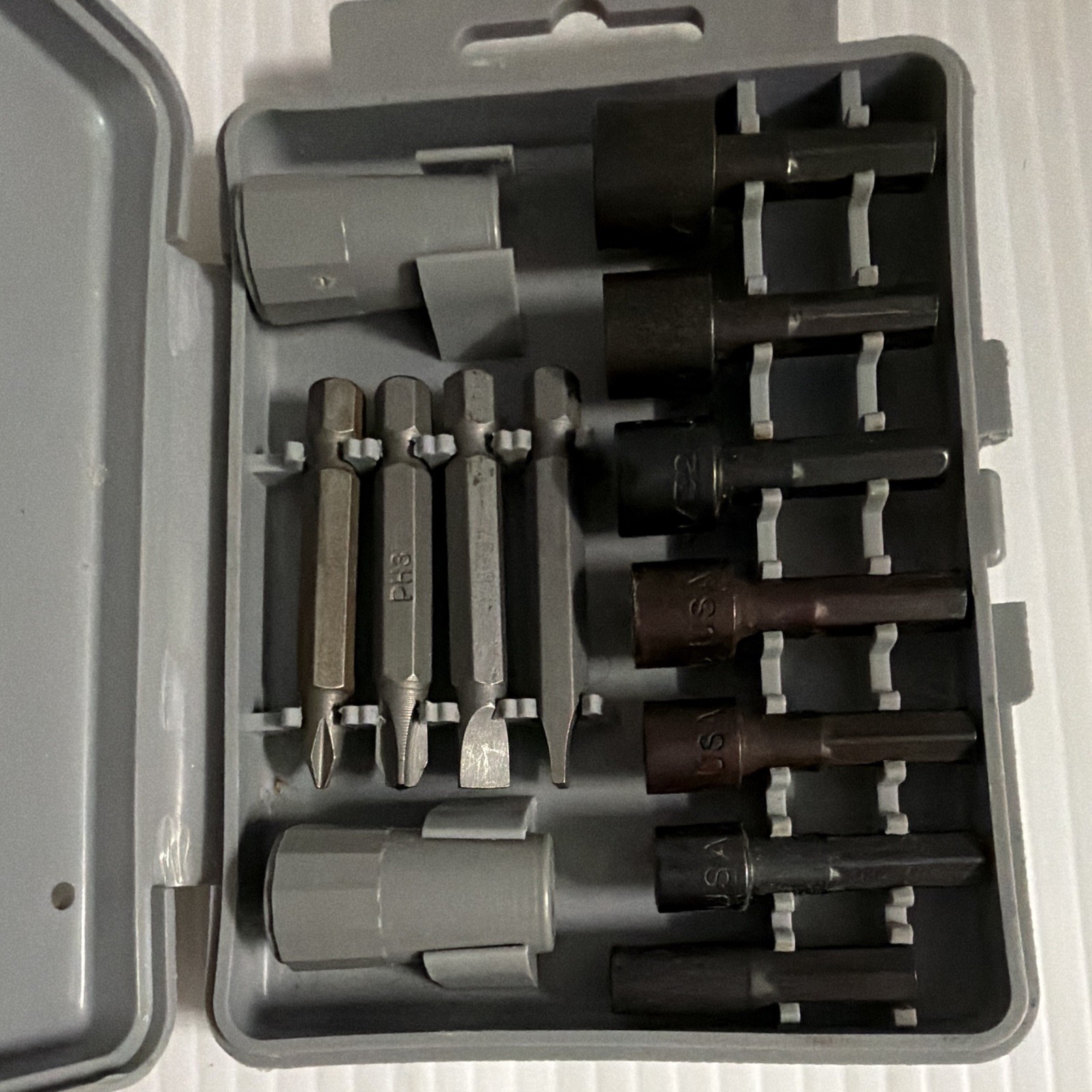 Sears Craftsman 13 PC. Socket Bit Set with Storage Case Made In USA Vintage