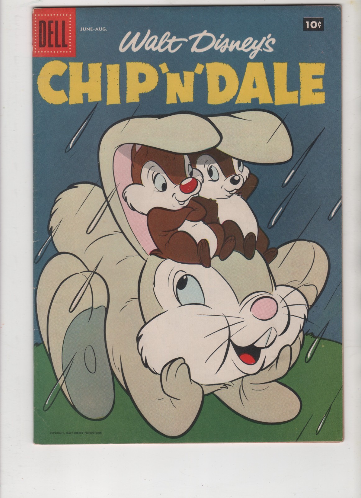 Walt Disney\'s Chip \'n\' Dale #10, Eisenberg Cover, Dell, FN/VF 7.0,1st Print,1957