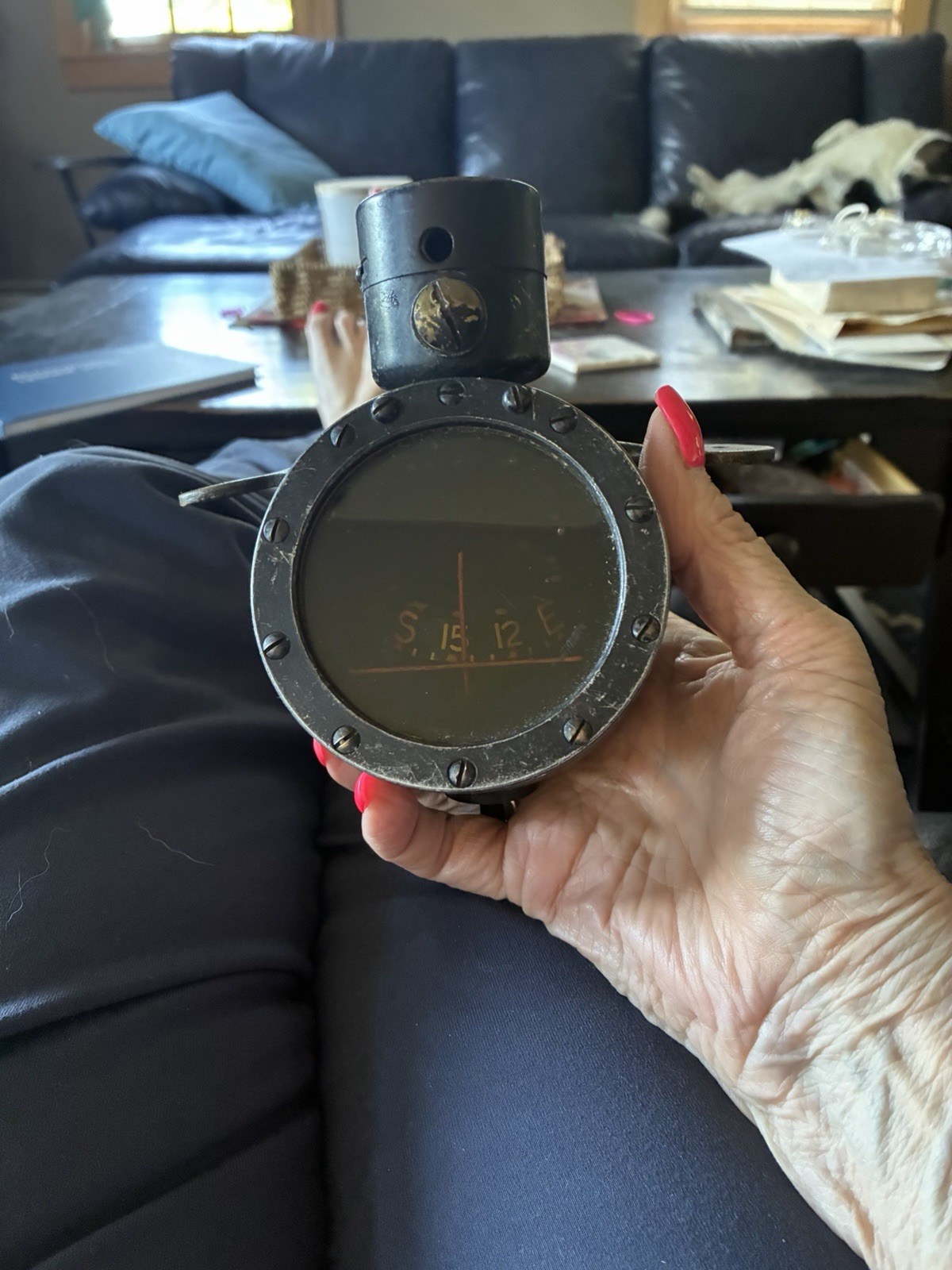 Very Rare WW1 GE No 4441. NP 16603. Airship Compass . Capt Carl Edwards Pilot Very Rare WW1 GE No 4441. NP 16603. Airship Compass . Capt Carl Edwards Pilot