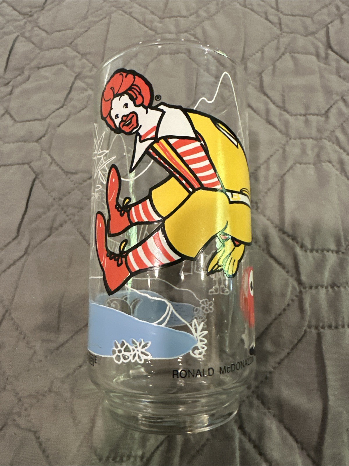 McDonald\'s 1977 McDonaldland Action Series Ronald McDonald Glass Cup McDonald\'s 1977 McDonaldland Action Series Ronald McDonald Glass Cup