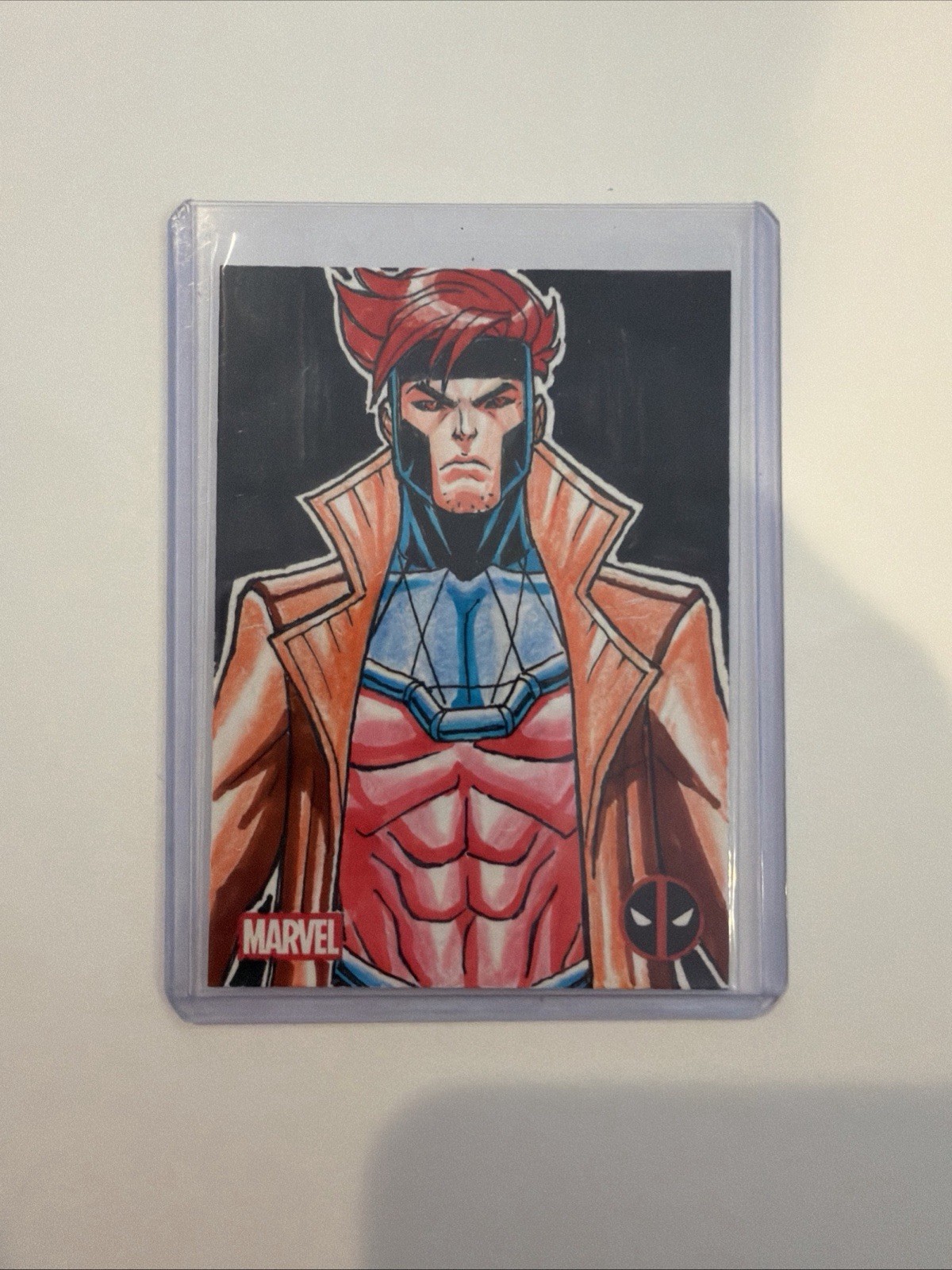 2025 Topps Chrome Deadpool Gambit Sketch 1/1  by Art of Lucas 2015