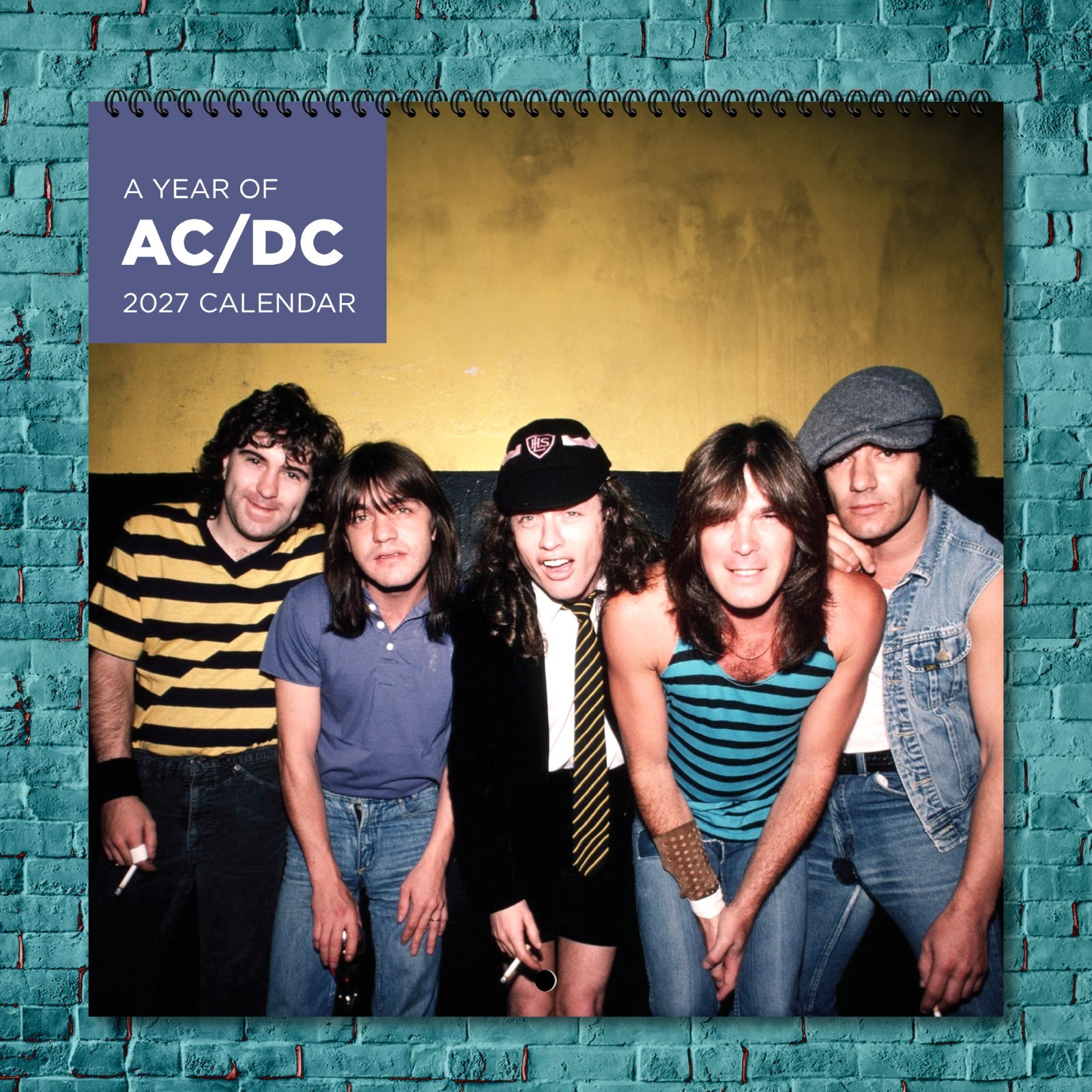 AC-DC 2027 Wall Calendar 12 Month Celebrity Photo Fan Collectible