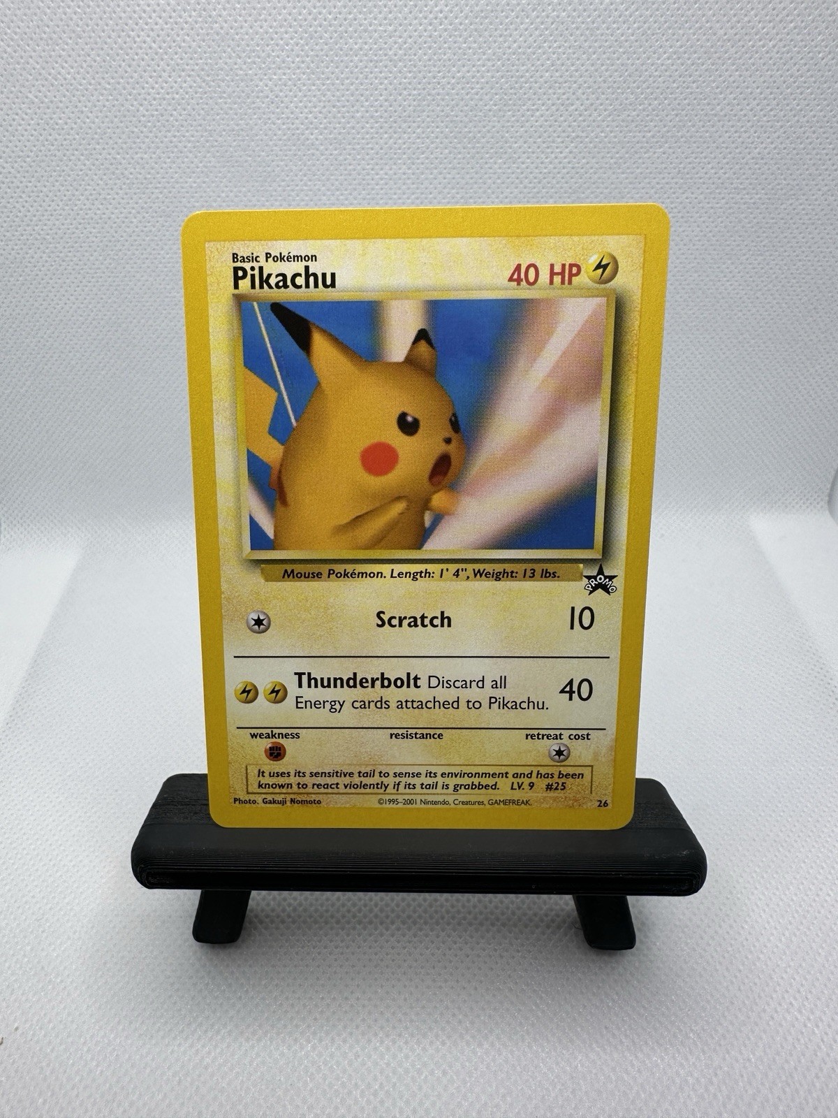 Pikachu #26 SNAP WOTC Black Star Promo Pokémon Card 2001 