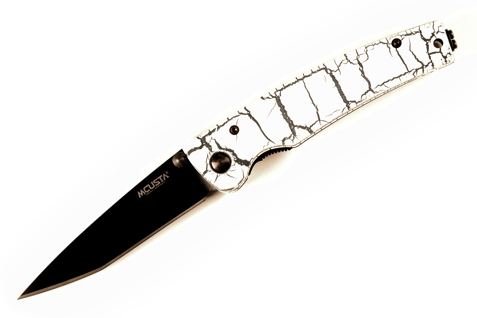 Mcusta MC-4BC-D3 Seki Japan Limited Katana White/Black Tanto Pocket Knife Mcusta MC-4BC-D3 Seki Japan Limited Katana White/Black Tanto Pocket Knife