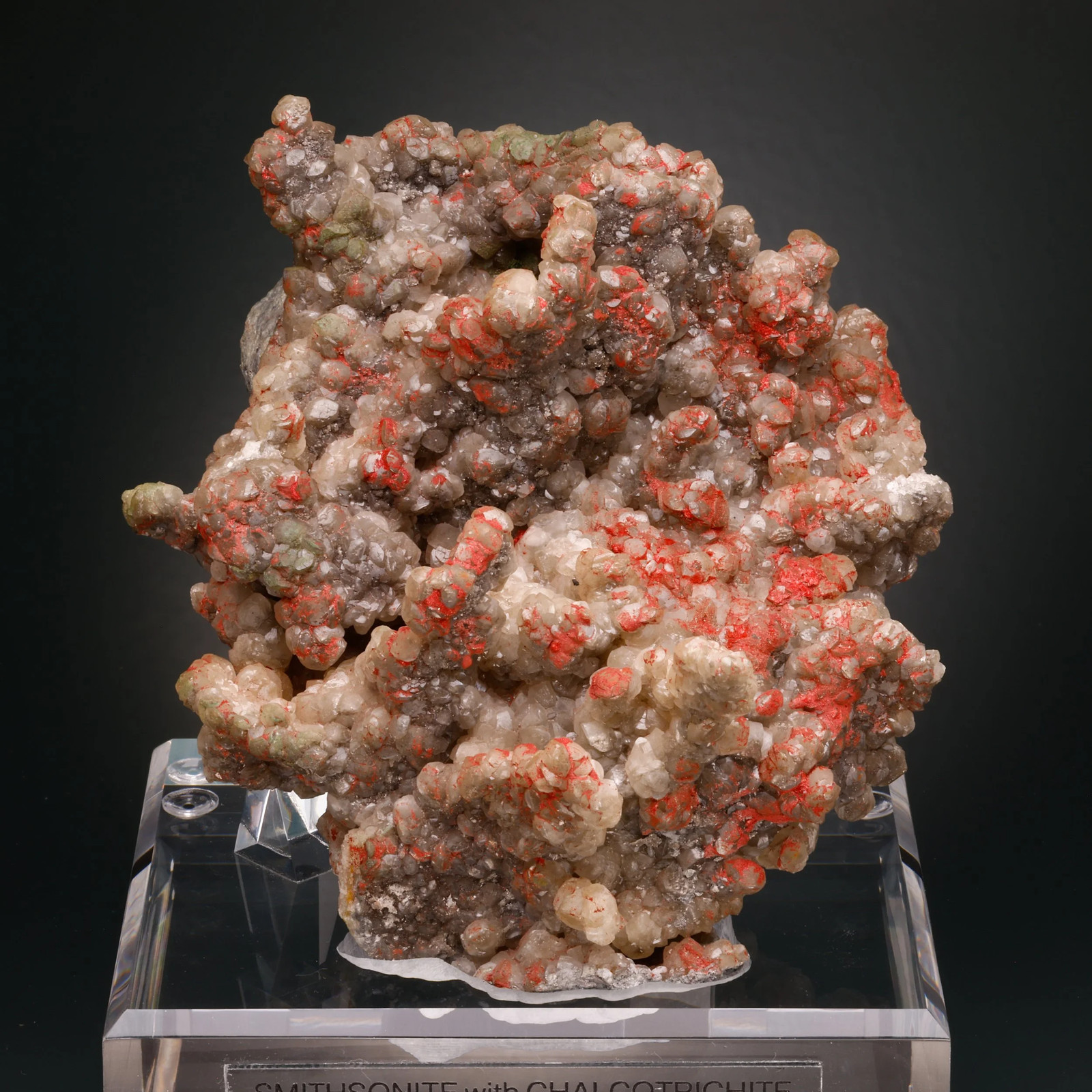 Smithsonite, Chalcotrichite, Tsumeb Mine, Tsumeb, Oshikoto Region, Namibia Smithsonite, Chalcotrichite, Tsumeb Mine, Tsumeb, Oshikoto Region, Namibia