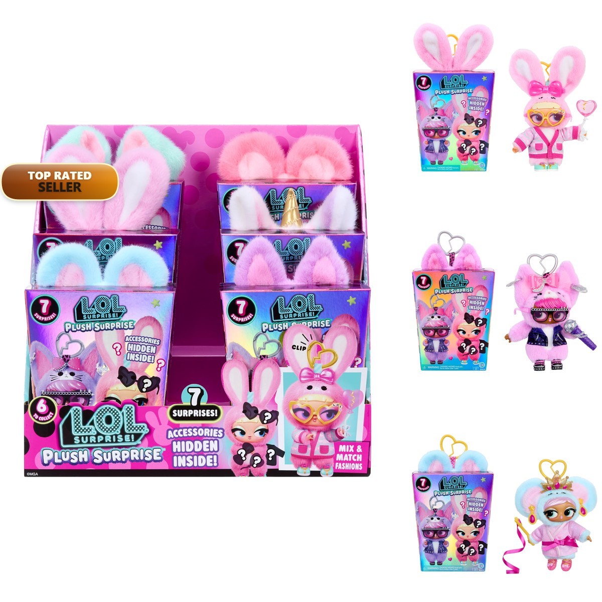 L.O.L. Surprise 264125 Plush 7 Surprises 6 Styles Ages 3+