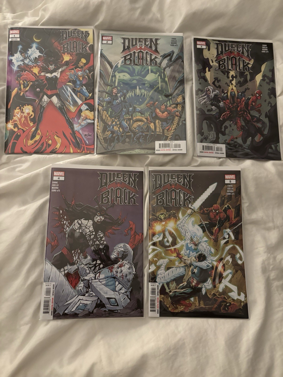Queen In Black #1-5 Complete Set (2026) Marvel Comics 