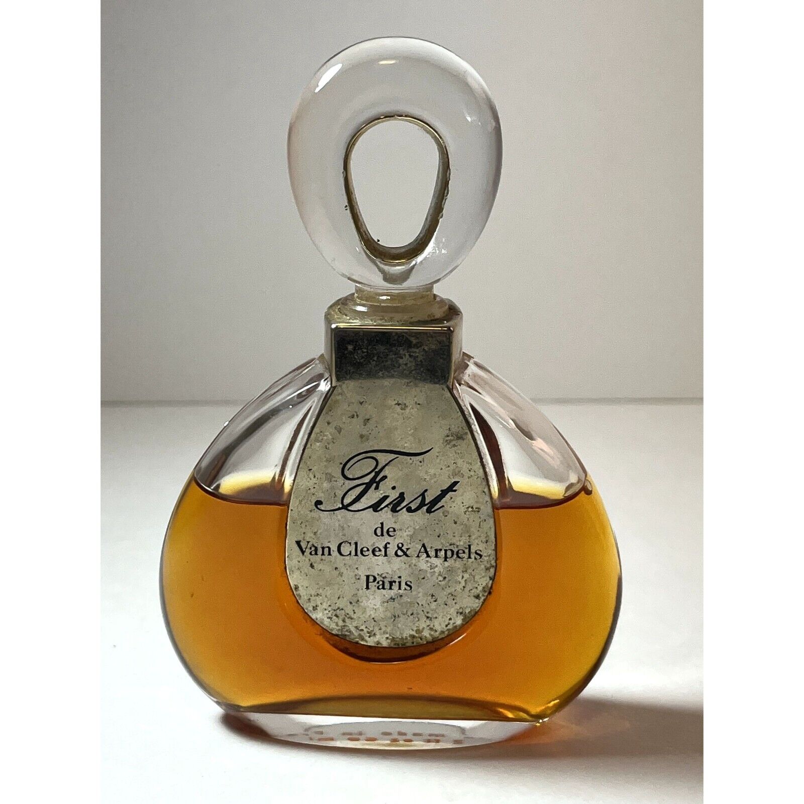 Vintage First de Van Cleef & Arpels Splash Parfum Original 65% Full 2oz Bottle R