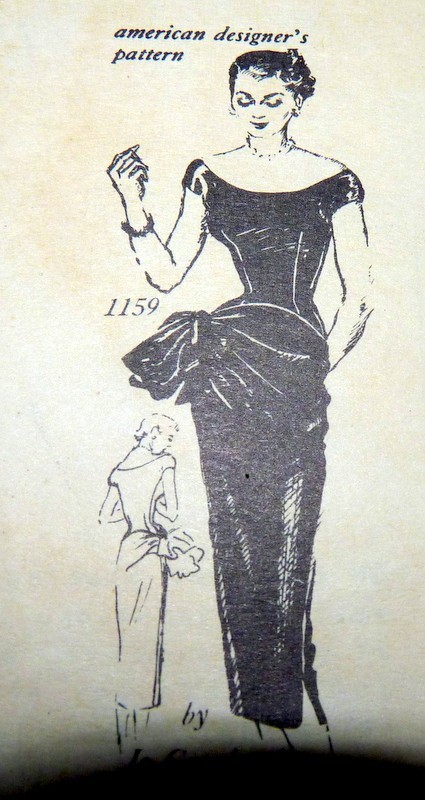 *LOVELY VTG 1950s DRESS Spadea Designer Jo Copeland Sewing Pattern 14/37 FF