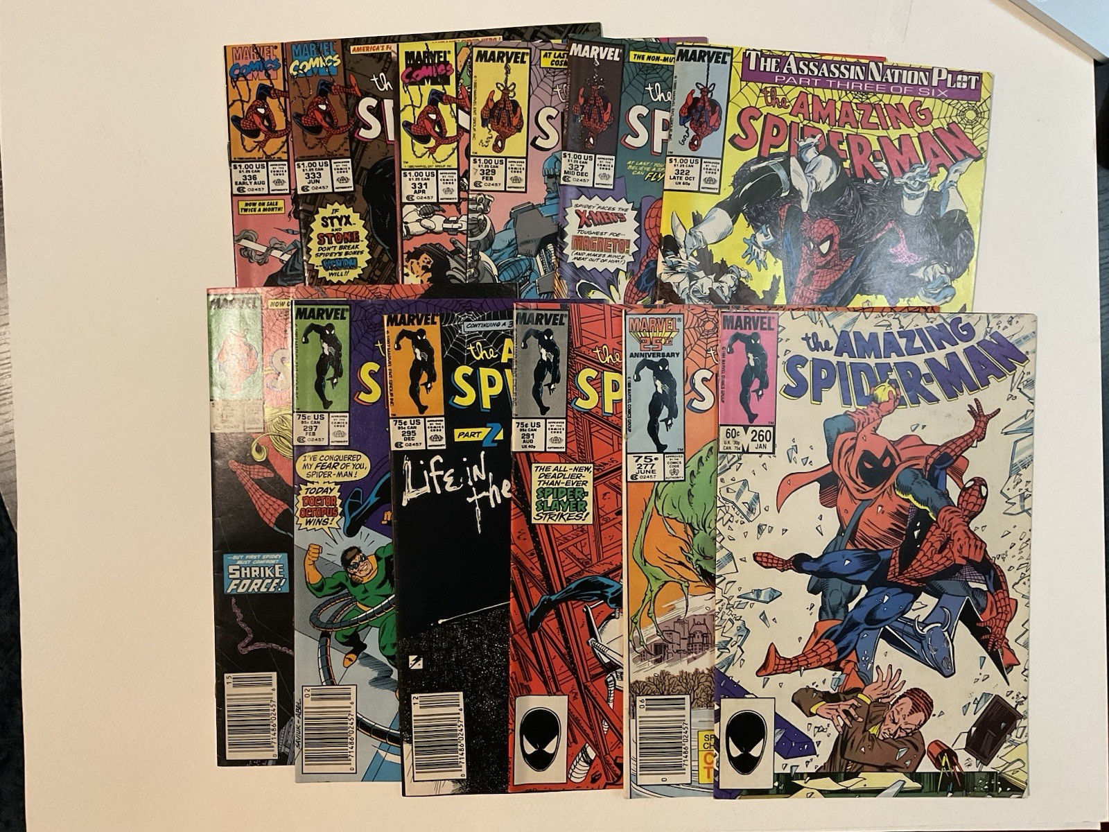 AMAZING SPIDER-MAN MARVEL COMIC LOT (12 BOOKS) SUPER CLEAN AMAZING SPIDER-MAN MARVEL COMIC LOT (12 BOOKS) SUPER CLEAN