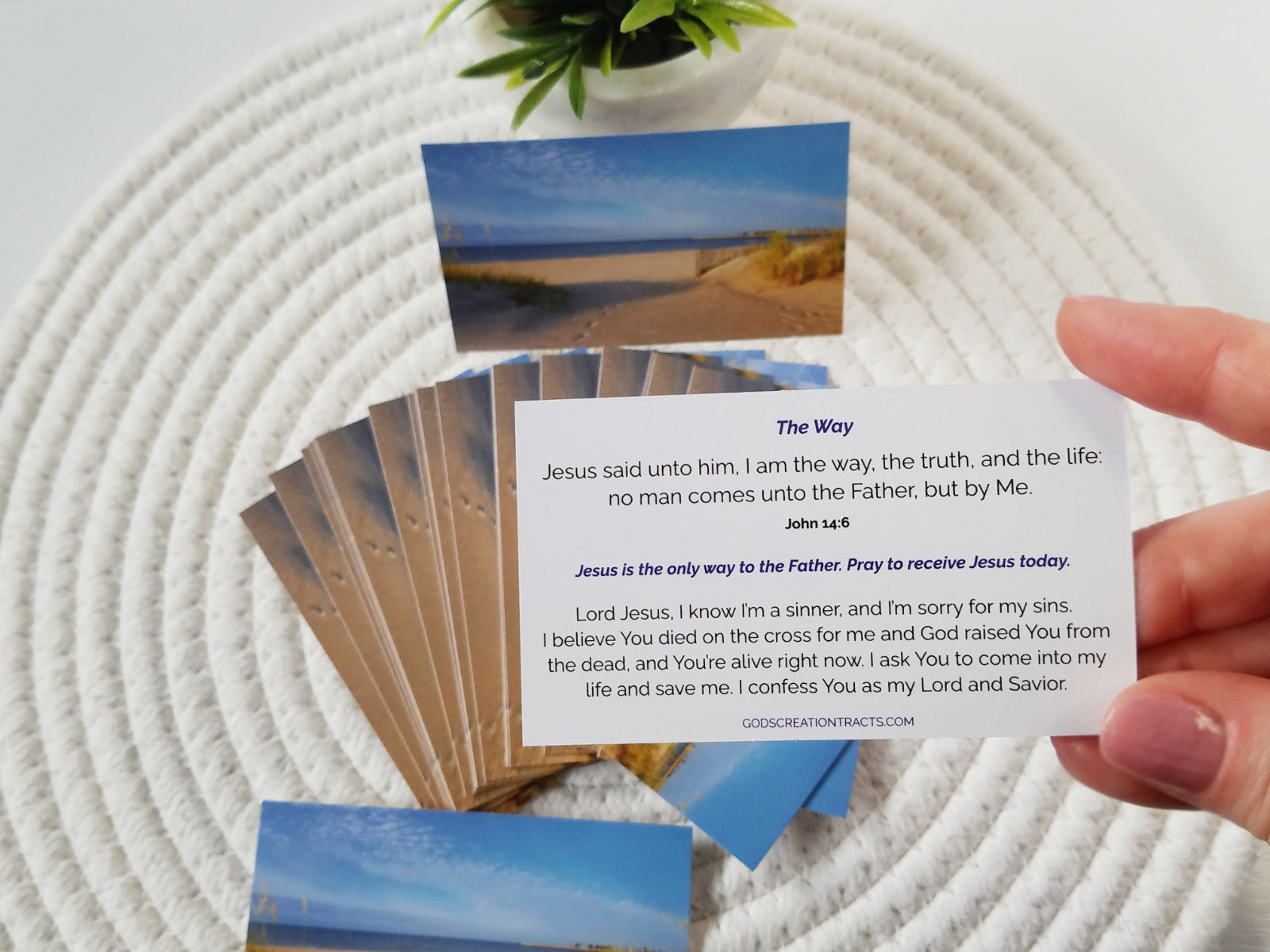 The Way Gospel Tracts - 50 Cards (2 Packs of 25) - John 14:6 - 