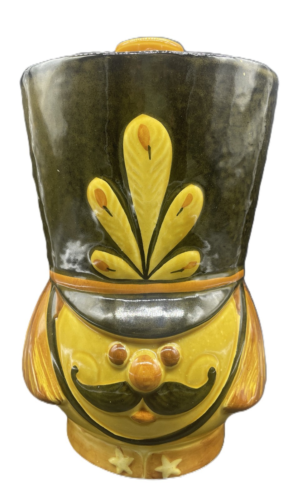 Vintage Italian Toy Soldier Cookie Jar Ceramic Guard Nutcracker Style